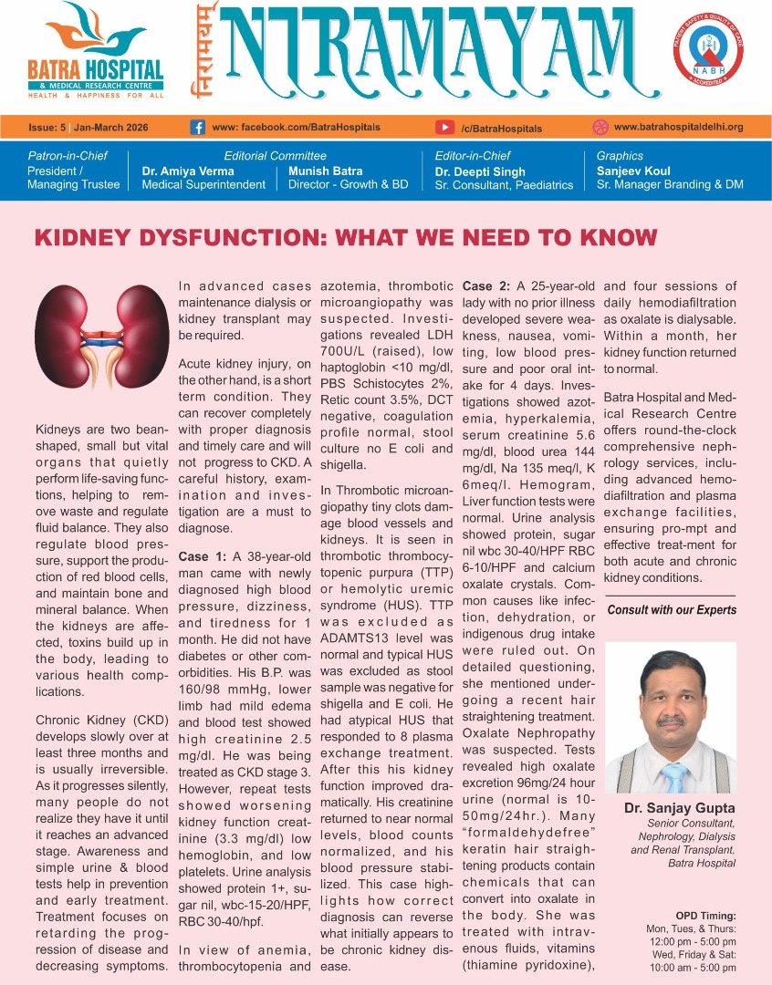 Niramayam Newsletter: Jan-March 2026